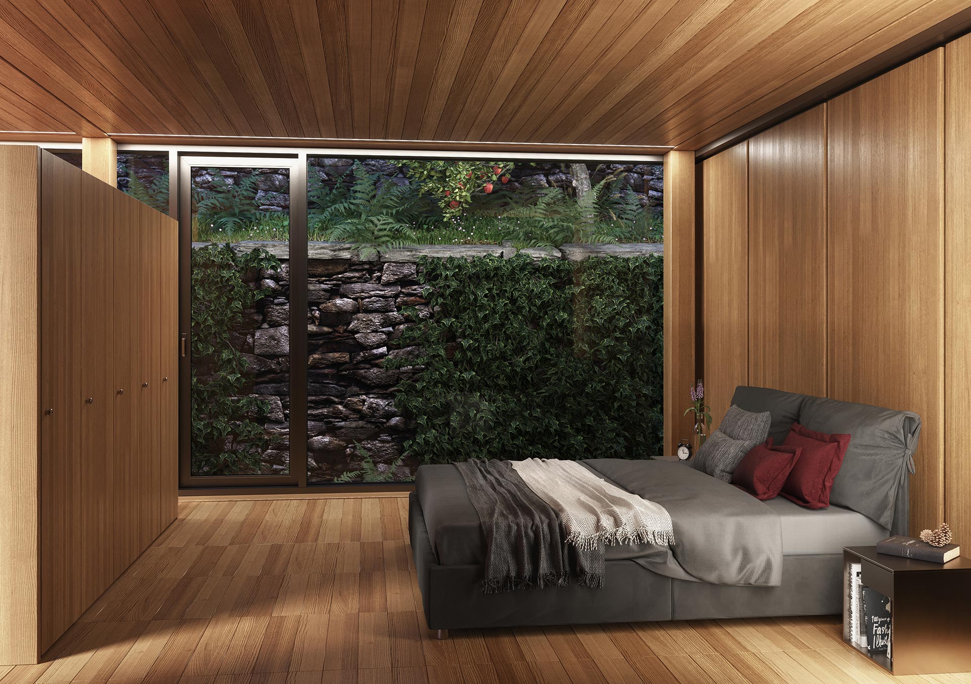 progetto di architettura - casetta moderna in legno